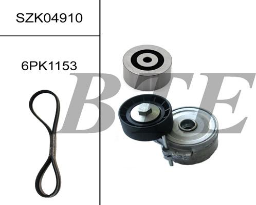 BTE SZK04910 - Поликлиновый ременный комплект www.autospares.lv