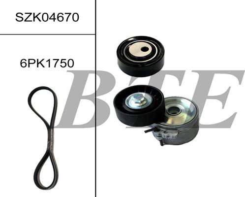 BTE SZK04670 - Поликлиновый ременный комплект www.autospares.lv