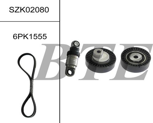 BTE SZK02080 - Поликлиновый ременный комплект www.autospares.lv