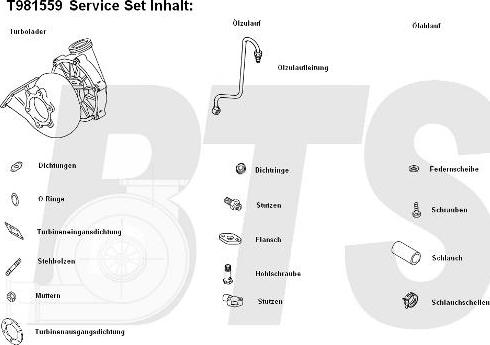 BTS Turbo T981559 - Kompresors, Turbopūte autospares.lv