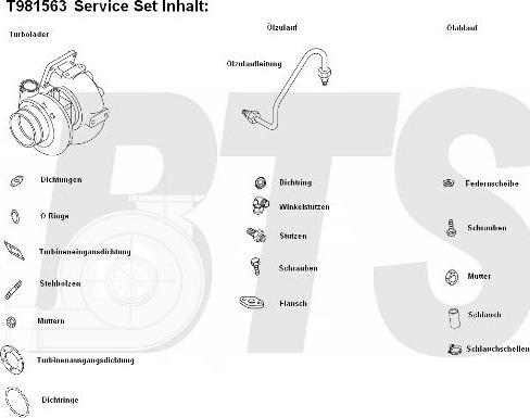 BTS Turbo T981563 - Kompresors, Turbopūte autospares.lv