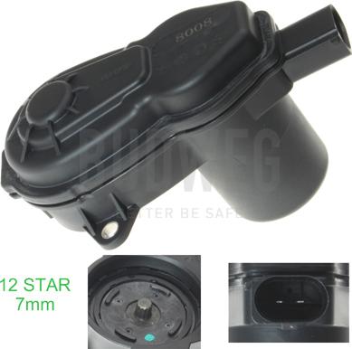 Budweg Caliper 208008 - Control Element, parking brake caliper www.autospares.lv