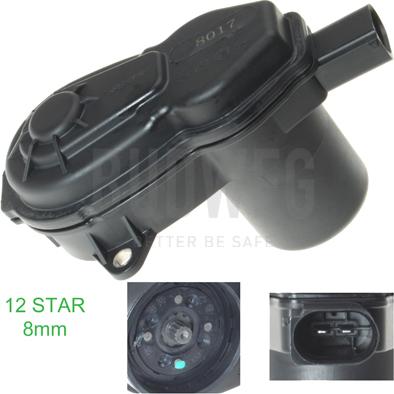 Budweg Caliper 208013 - Control Element, parking brake caliper www.autospares.lv