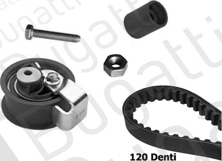 BUGATTI BKCD0582 - Timing Belt Set www.autospares.lv