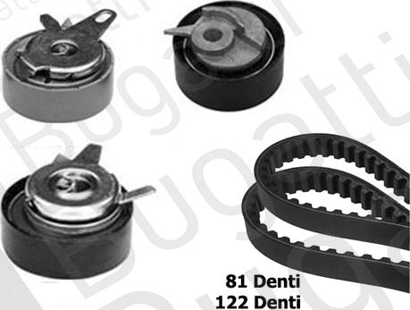 BUGATTI BKCD0606 - Timing Belt Set www.autospares.lv