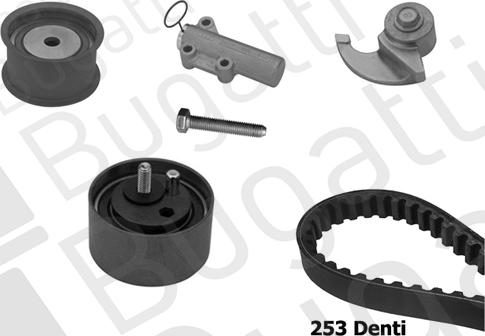 BUGATTI BKCD0616 - Timing Belt Set www.autospares.lv