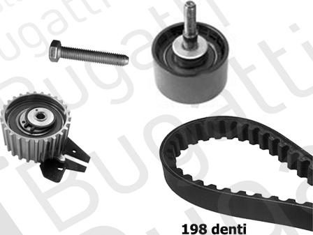 BUGATTI BKCD0009 - Timing Belt Set www.autospares.lv