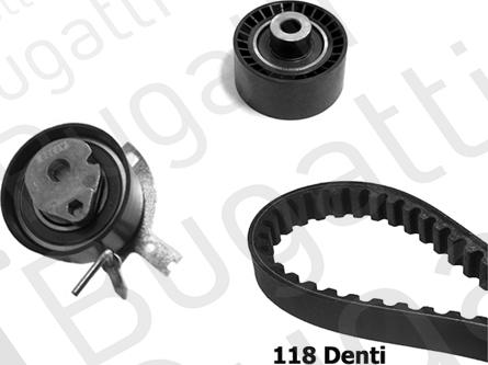 BUGATTI BKCD0331 - Timing Belt Set www.autospares.lv