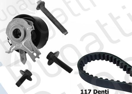 BUGATTI BKCD0751 - Timing Belt Set www.autospares.lv