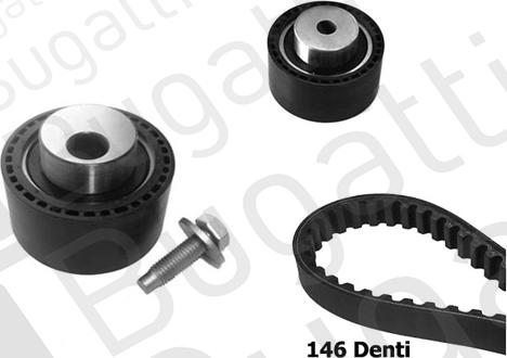 BUGATTI BKCD0733 - Timing Belt Set www.autospares.lv