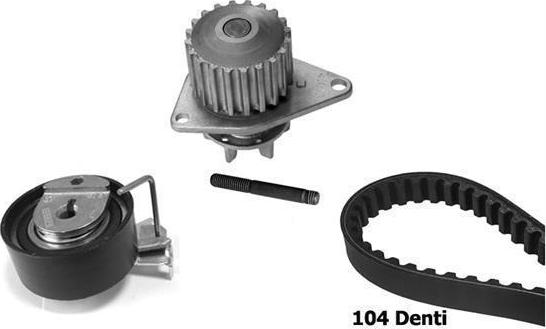 BUGATTI KBU5504C - Water Pump & Timing Belt Set www.autospares.lv