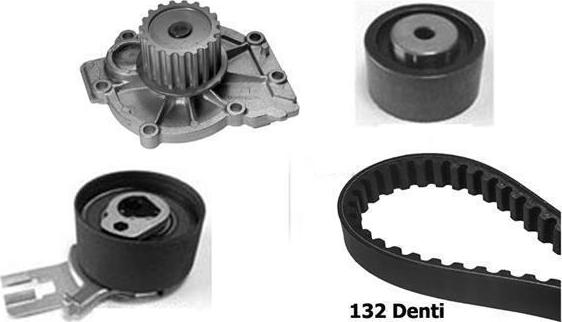 BUGATTI KBU10040A - Ūdenssūknis + Zobsiksnas komplekts www.autospares.lv