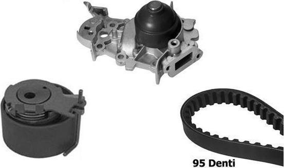 BUGATTI KBU10010A - Water Pump & Timing Belt Set www.autospares.lv