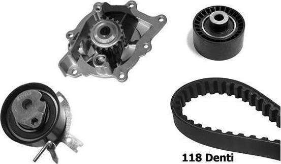 BUGATTI KBU10114A - Ūdenssūknis + Zobsiksnas komplekts www.autospares.lv