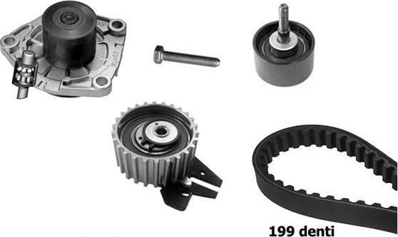 BUGATTI KBU10184A - Water Pump & Timing Belt Set www.autospares.lv