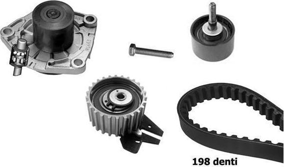 BUGATTI KBU10184B - Water Pump & Timing Belt Set www.autospares.lv