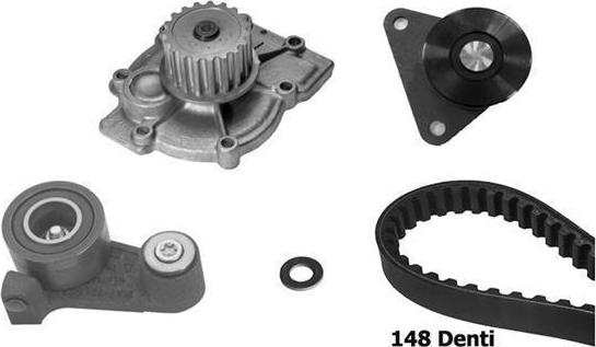 BUGATTI KBU10138A - Ūdenssūknis + Zobsiksnas komplekts www.autospares.lv