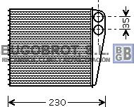 BUGOBROT 45-VN6229 - Heat Exchanger, interior heating www.autospares.lv