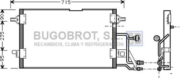 BUGOBROT 62-AI5116 - Kondensators, Gaisa kond. sistēma www.autospares.lv