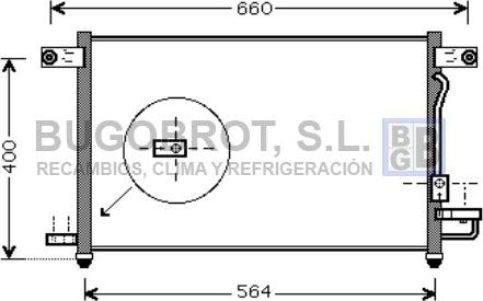 BUGOBROT 62-DW5061 - Kondensators, Gaisa kond. sistēma www.autospares.lv