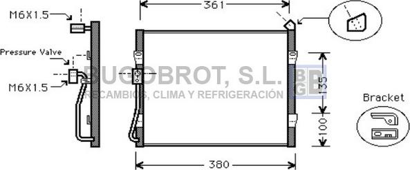 BUGOBROT 62-HD5089 - Kondensators, Gaisa kond. sistēma www.autospares.lv