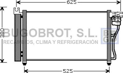 BUGOBROT 62-HY5164 - Kondensators, Gaisa kond. sistēma www.autospares.lv