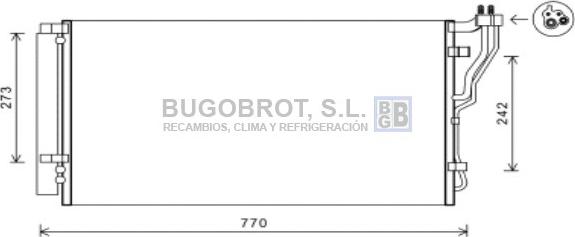 BUGOBROT 62-HY5246 - Kondensators, Gaisa kond. sistēma www.autospares.lv