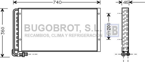 BUGOBROT 62-MN5013 - Kondensators, Gaisa kond. sistēma www.autospares.lv