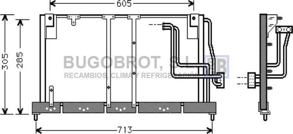 BUGOBROT 62-OL5225 - Kondensators, Gaisa kond. sistēma www.autospares.lv