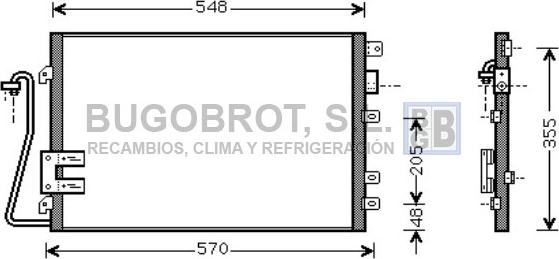 BUGOBROT 62-RT5340 - Kondensators, Gaisa kond. sistēma www.autospares.lv