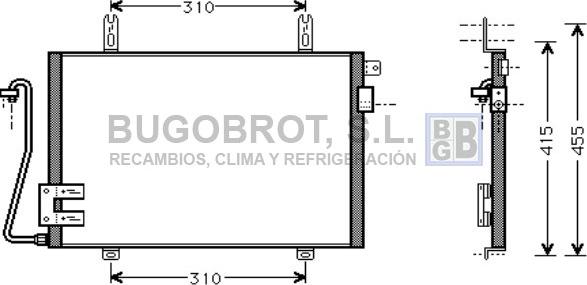 BUGOBROT 62-RT5221 - Kondensators, Gaisa kond. sistēma www.autospares.lv