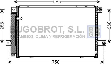 BUGOBROT 62-TO5559 - Kondensators, Gaisa kond. sistēma www.autospares.lv