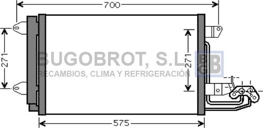 BUGOBROT 62-VW5269 - Kondensators, Gaisa kond. sistēma www.autospares.lv