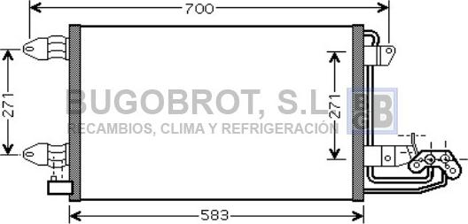 BUGOBROT 62-VW5209 - Kondensators, Gaisa kond. sistēma www.autospares.lv