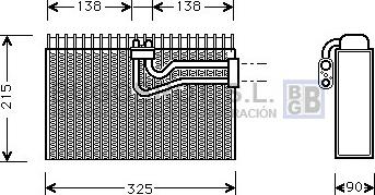 BUGOBROT 70-AIV010 - Evaporator, air conditioning www.autospares.lv