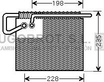 BUGOBROT 70-MSV397 - Evaporator, air conditioning www.autospares.lv