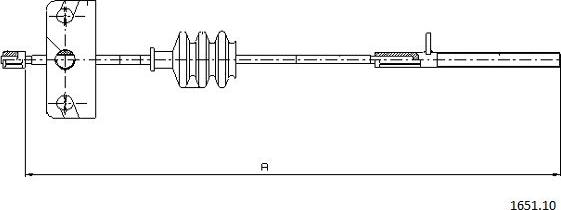 Cabor 1651.10 - Trose, Stāvbremžu sistēma www.autospares.lv