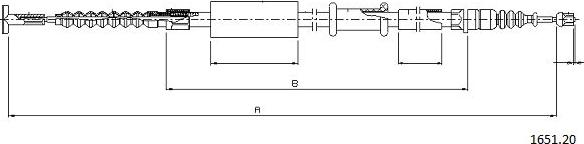 Cabor 1651.20 - Trose, Stāvbremžu sistēma www.autospares.lv