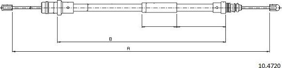 Cabor 10.4720 - Trose, Stāvbremžu sistēma www.autospares.lv