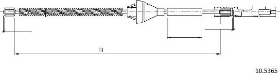 Cabor 10.5365 - Trose, Stāvbremžu sistēma www.autospares.lv