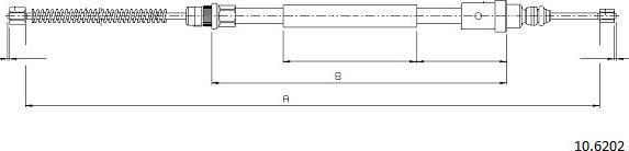 Cabor 10.6202 - Trose, Stāvbremžu sistēma www.autospares.lv