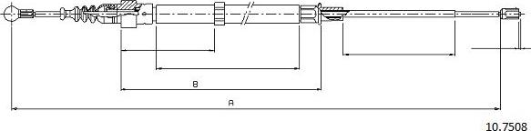 Cabor 10.7508 - Trose, Stāvbremžu sistēma autospares.lv