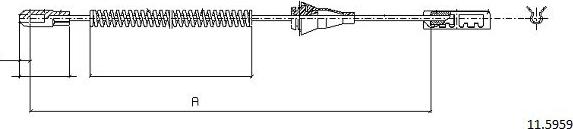 Cabor 11.5959 - Trose, Stāvbremžu sistēma www.autospares.lv