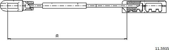 Cabor 11.5935 - Trose, Stāvbremžu sistēma www.autospares.lv