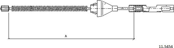 Cabor 11.5454 - Trose, Stāvbremžu sistēma www.autospares.lv