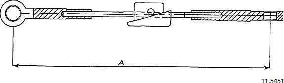 Cabor 11.5451 - Trose, Stāvbremžu sistēma www.autospares.lv