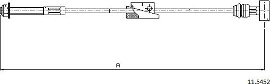 Cabor 11.5452 - Trose, Stāvbremžu sistēma www.autospares.lv