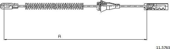 Cabor 11.5763 - Trose, Stāvbremžu sistēma www.autospares.lv