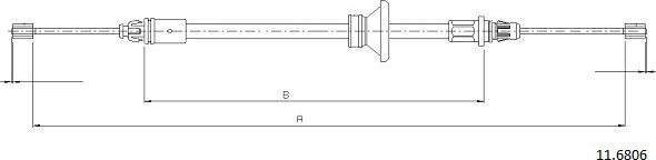 Cabor 11.6806 - Trose, Stāvbremžu sistēma www.autospares.lv