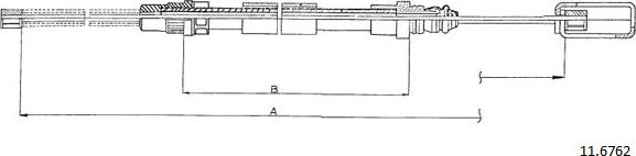 Cabor 11.6762 - Trose, Stāvbremžu sistēma www.autospares.lv